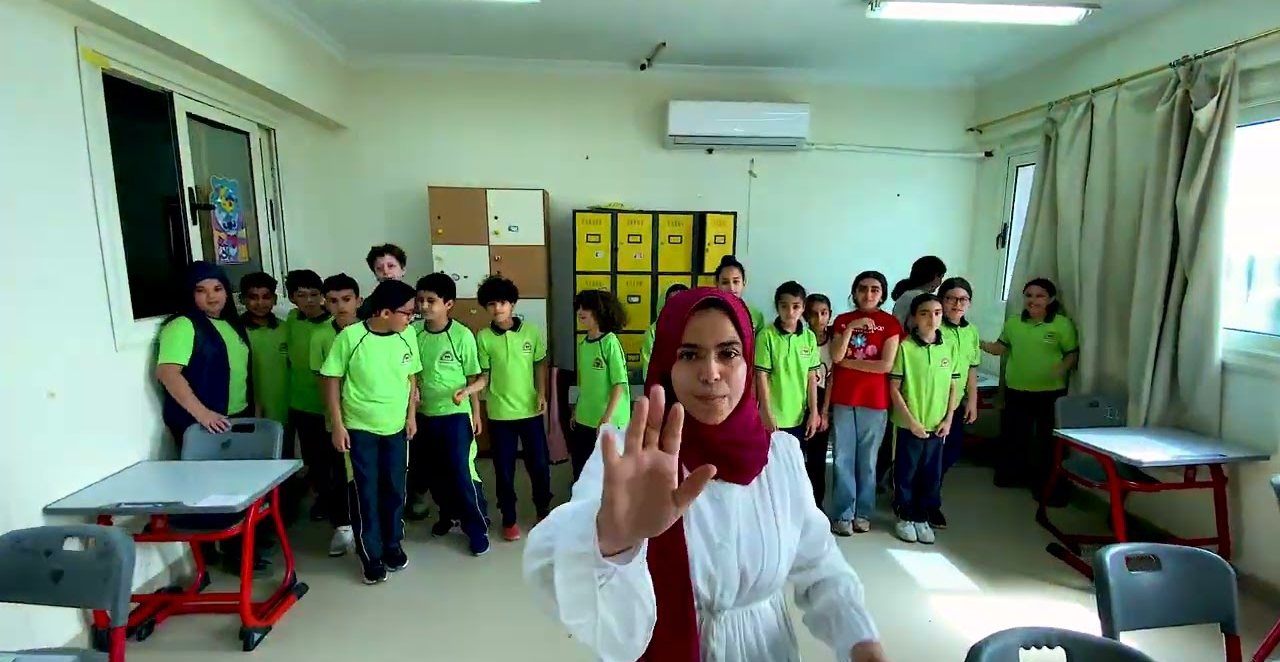 Students together in a classroom